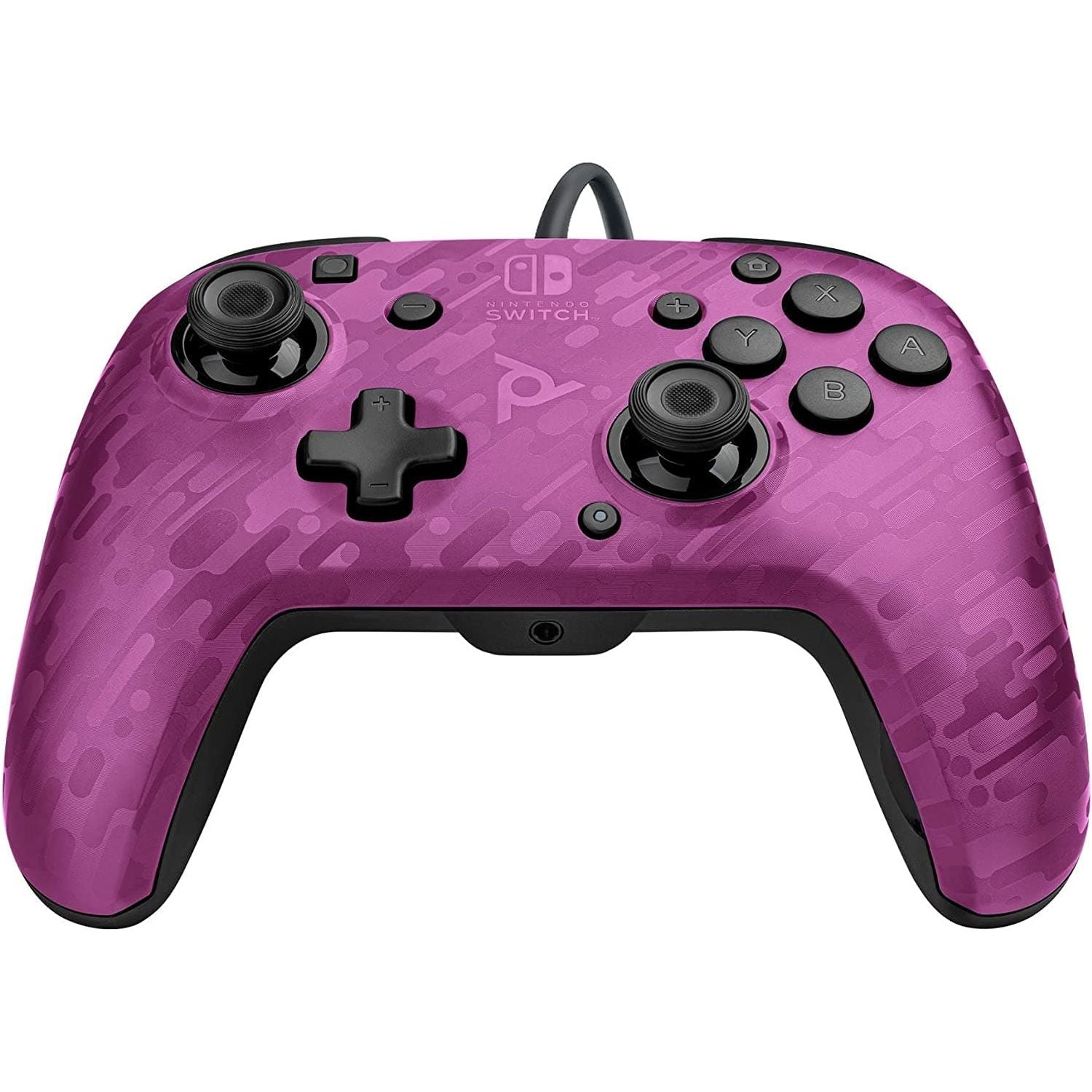PDP Gaming Faceoff Deluxe+ Wired Switch Pro Controller - Purple Camo - Officially Licensed by Nintendo - Customizable buttons and paddles - Ergonomic Controllers - Gadcet.com